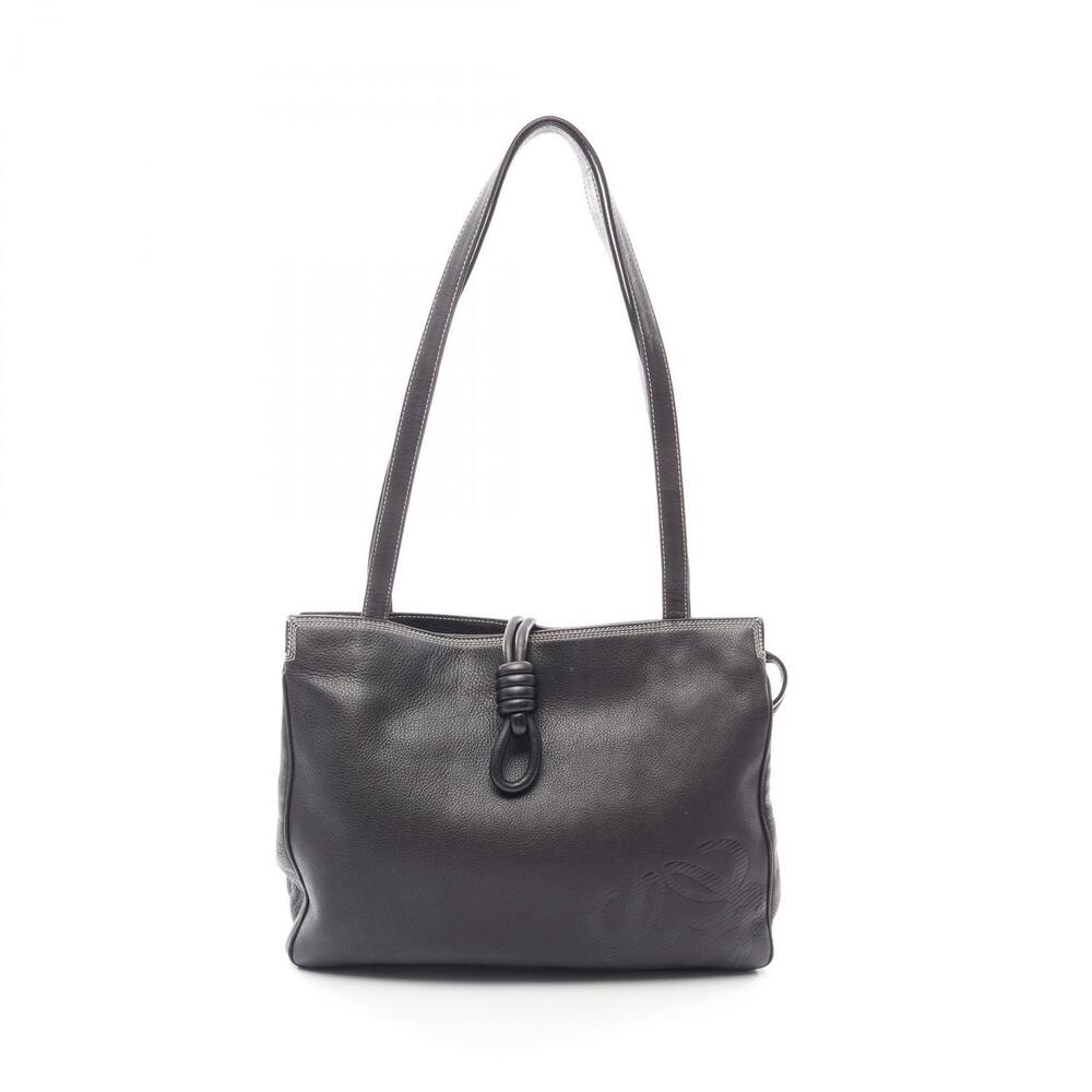 Loewe Anagram Tote Bag Leather Black